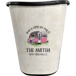 Camper Waste Basket - Single Sided (Black) (Personalized)