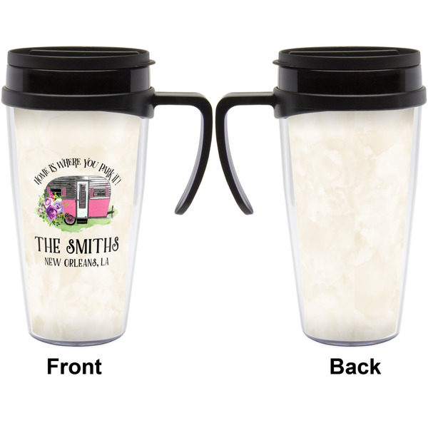 Camper Travel Mug with Black Handle - Approval
