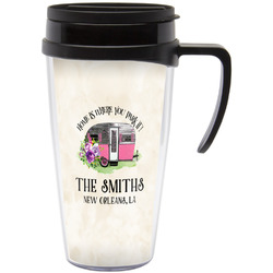 Camper Acrylic Travel Mug with Handle (Personalized)