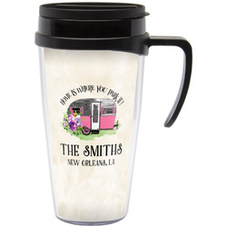 Camper Acrylic Travel Mug with Handle (Personalized)