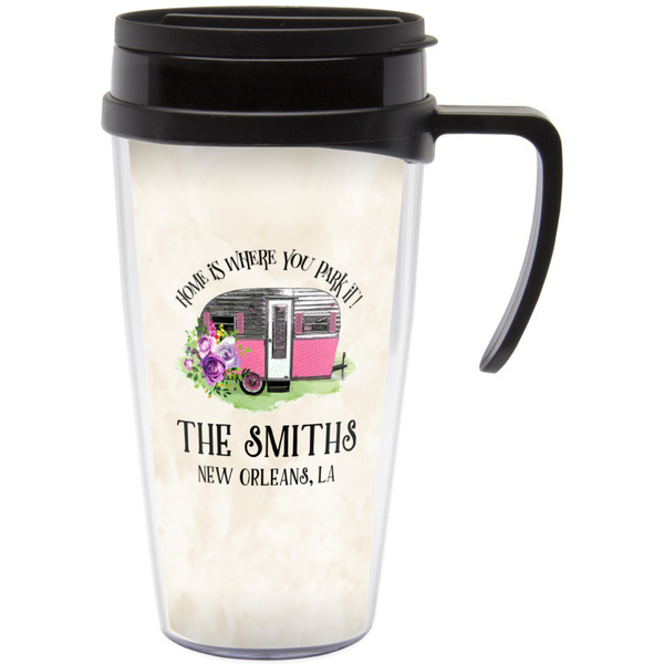 Custom Camper Acrylic Travel Mug with Handle (Personalized)
