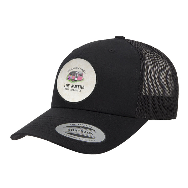 Custom Camper Trucker Hat - Black (Personalized)