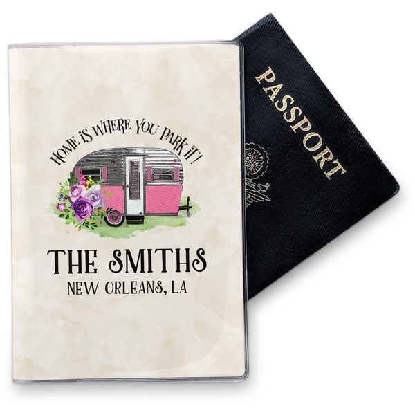 Custom Camper Vinyl Passport Holder (Personalized)