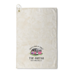 Camper Waffle Weave Golf Towel (Personalized)