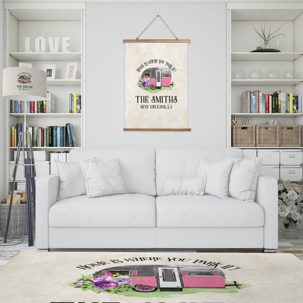 Camper Wall Hanging Tapestry - Portrait - IN CONTEXT