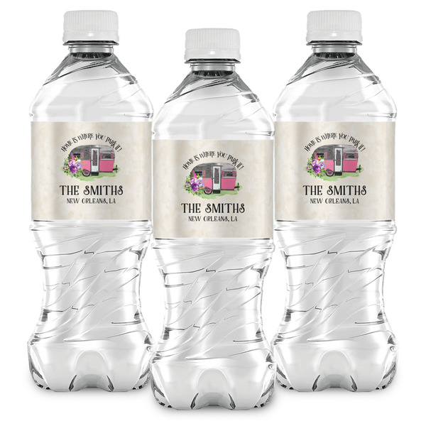Camper Water Bottle Labels - Front View