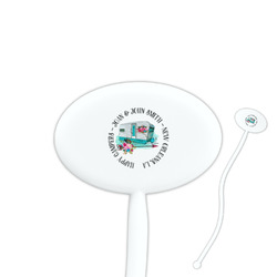 Camper Oval Plastic Stir Sticks (Personalized)