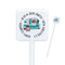 Camper Square Plastic Stir Sticks (Personalized)