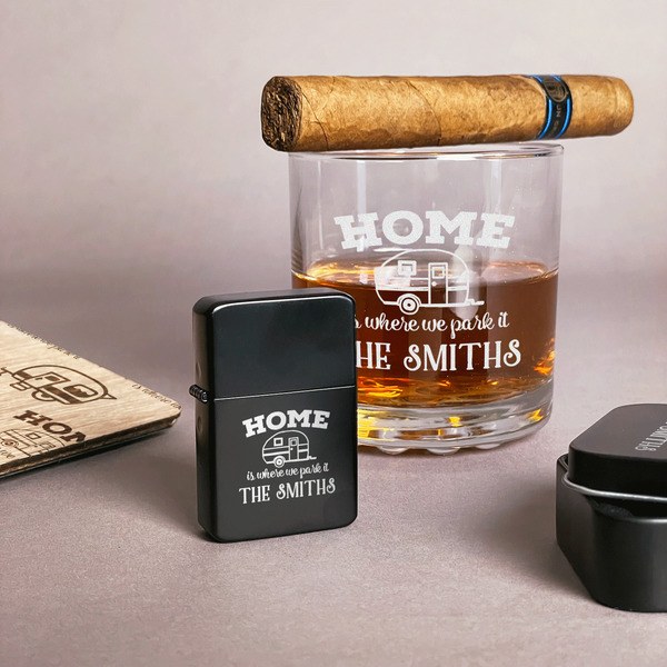 Camper Windproof Lighters - Black - In Context