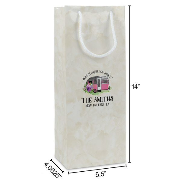 Camper Wine Gift Bag - Dimensions