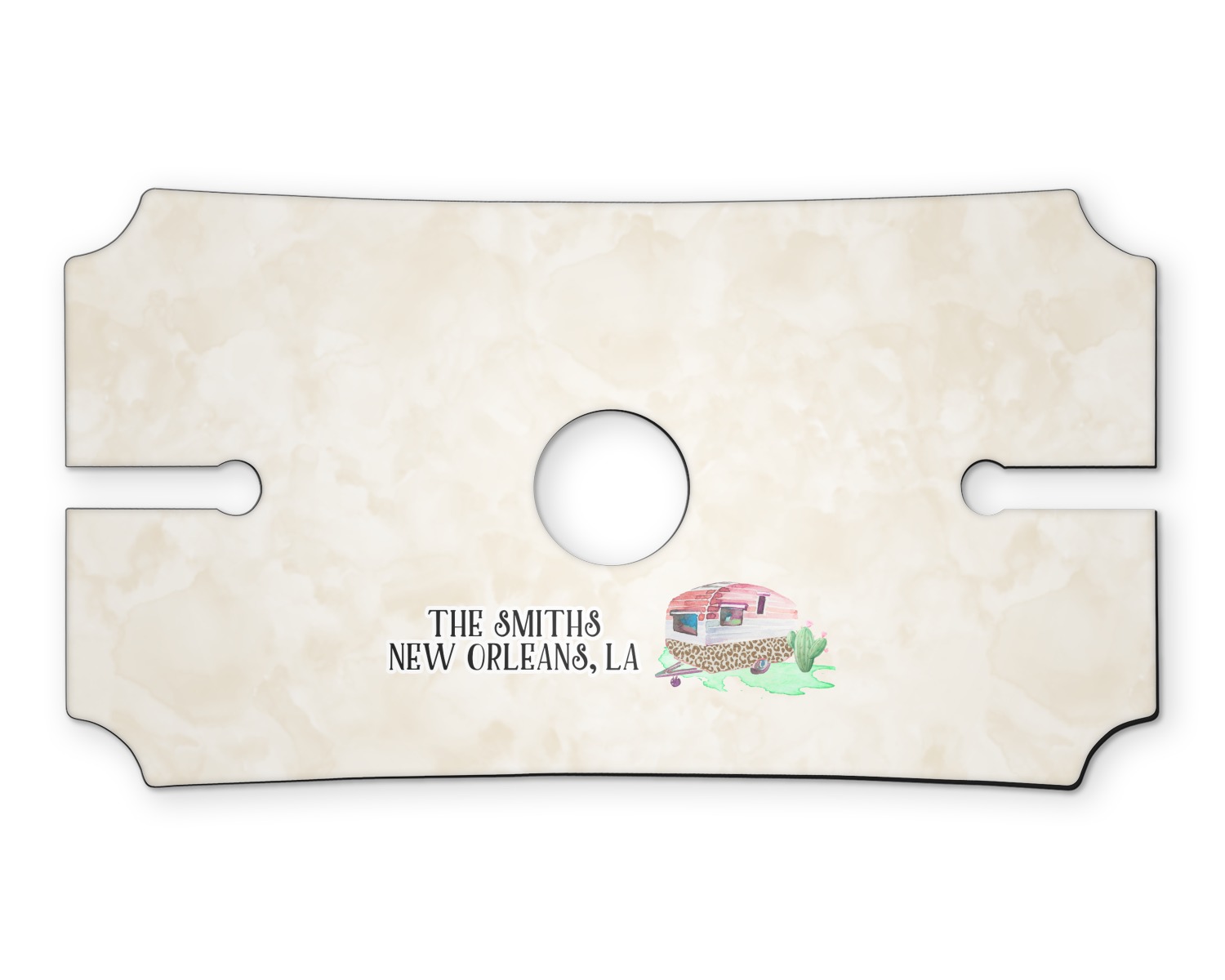 Custom Camper Wine Bottle & Glass Holder (Personalized) YouCustomizeIt