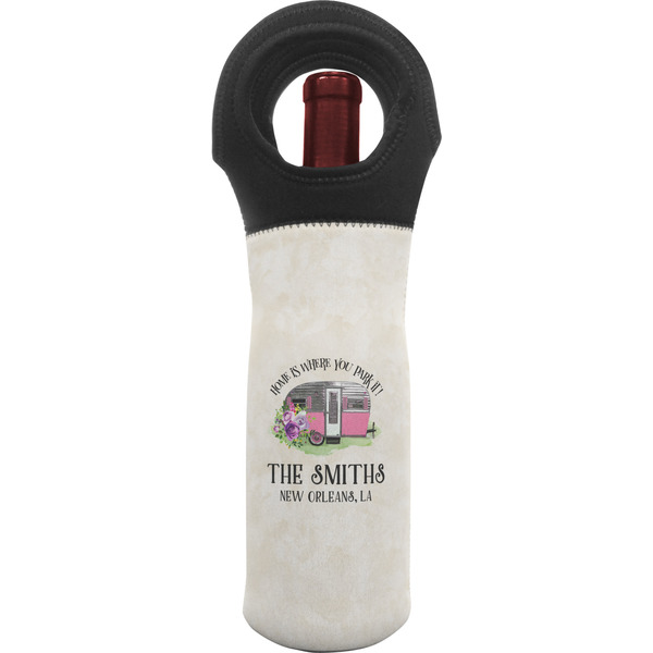 Custom Camper Wine Tote Bag (Personalized)