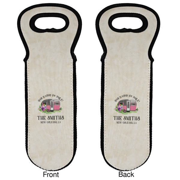 Camper Wine Tote Front & Back