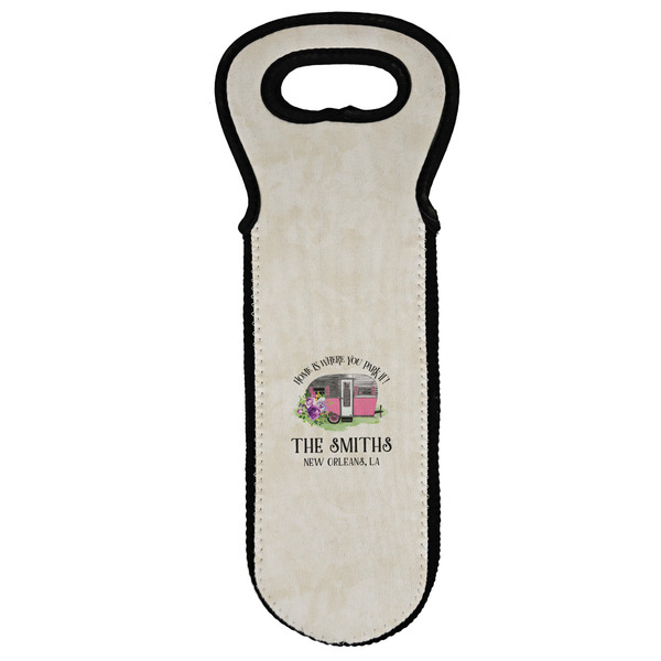 Custom Camper Wine Tote Bag (Personalized)