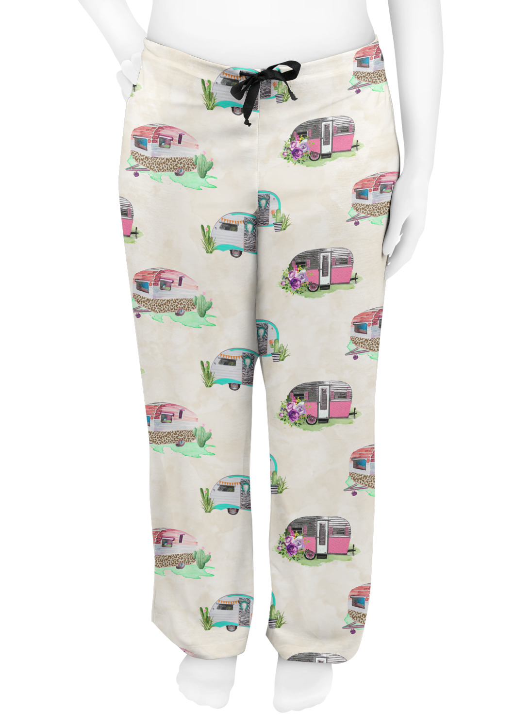 Camper Womens Pajama Pants XS (Personalized) YouCustomizeIt