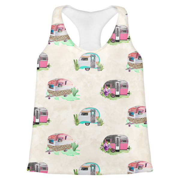Custom Camper Womens Racerback Tank Top - 2X Large