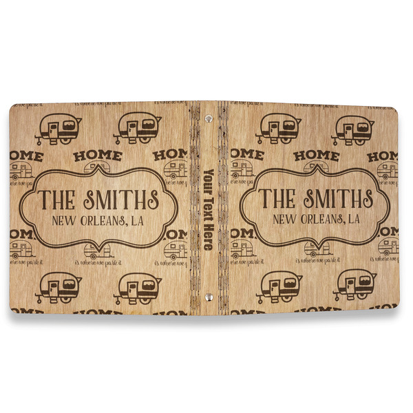 Camper Wood 3-Ring Binders - 1" Letter - Approval