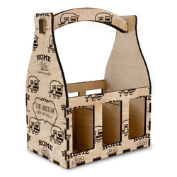 Camper Wooden Beer Bottle Caddy (Personalized)