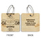 Camper Wood Luggage Tags - Square - Approval