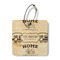 Camper Wood Luggage Tags - Square - Front/Main
