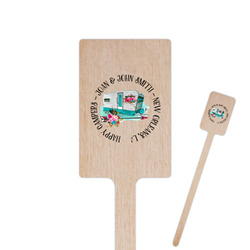 Camper 6.25" Rectangle Wooden Stir Sticks - Double Sided (Personalized)