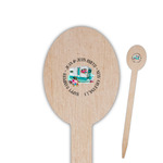 Camper Oval Wooden Food Picks (Personalized)
