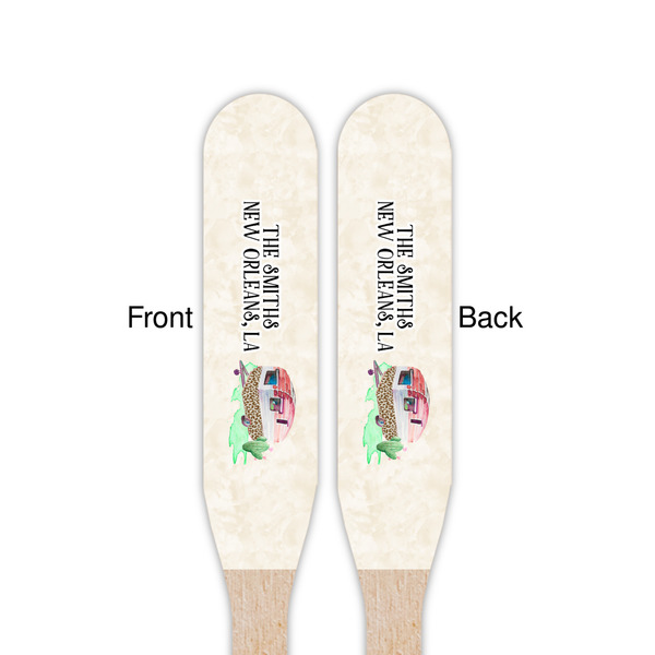 Camper Wooden Food Pick - Paddle - Double Sided - Front & Back