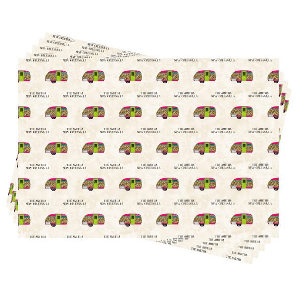 Camper Wrapping Paper - Front & Back - Sheets Approval
