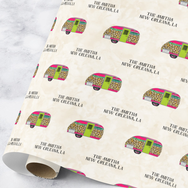 Custom Camper Wrapping Paper Roll - Large (Personalized)