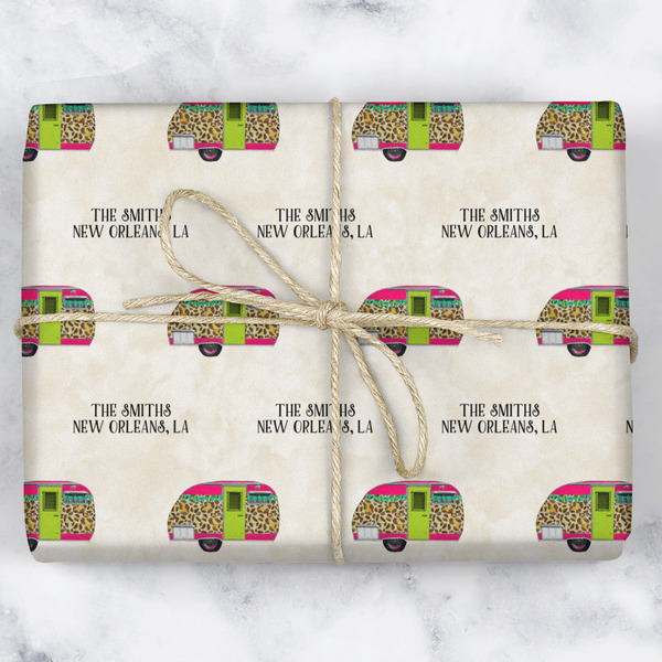 Camper Wrapping Paper Roll - Matte - Wrapped Box