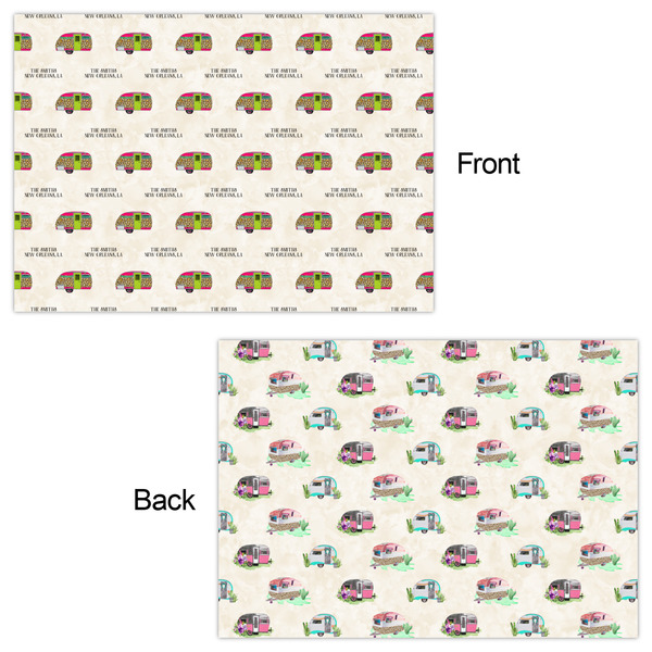 Camper Wrapping Paper Sheet - Double Sided - Front & Back