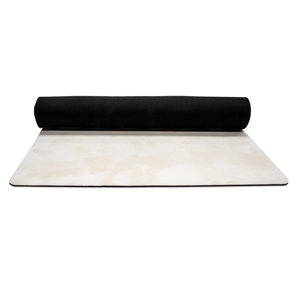 Camper Yoga Mat Rolled up Black Rubber Backing