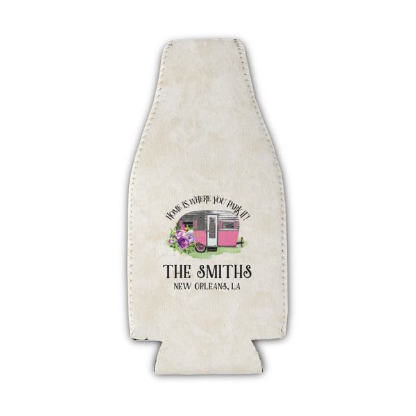 Custom Camper Zipper Bottle Cooler (Personalized)