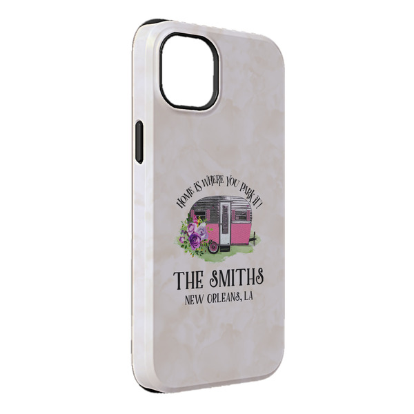 Custom Camper iPhone Case - Rubber Lined - iPhone 14 Plus (Personalized)