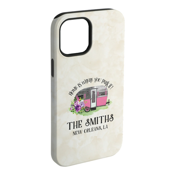 Custom Camper iPhone Case - Rubber Lined - iPhone 15 Pro Max (Personalized)