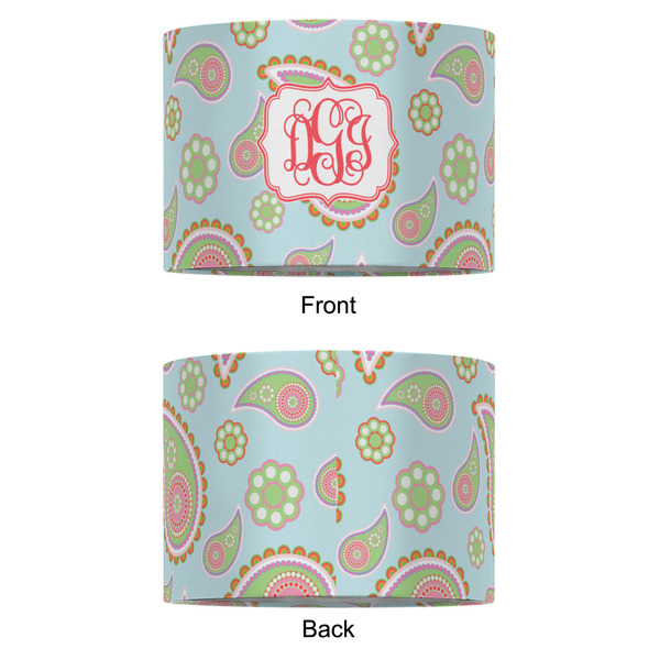Blue Paisley 12" Drum Lampshade - APPROVAL (Fabric)