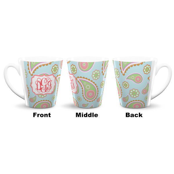 Blue Paisley 12 Oz Latte Mug - Approval
