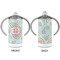 Blue Paisley 12 oz Stainless Steel Sippy Cups - APPROVAL