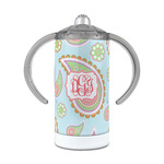 Blue Paisley 12 oz Stainless Steel Sippy Cup (Personalized)