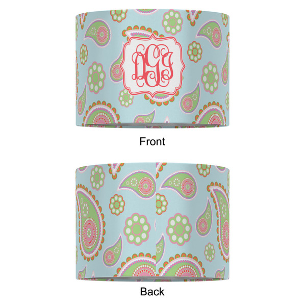 Blue Paisley 16" Drum Lampshade - APPROVAL (Fabric)