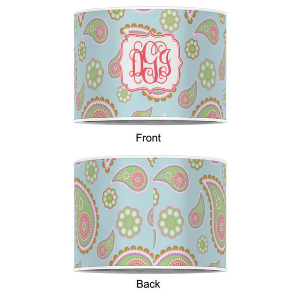 Blue Paisley 16" Drum Lampshade - APPROVAL (Poly Film)