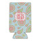 Blue Paisley 16oz Can Sleeve - FRONT (flat)