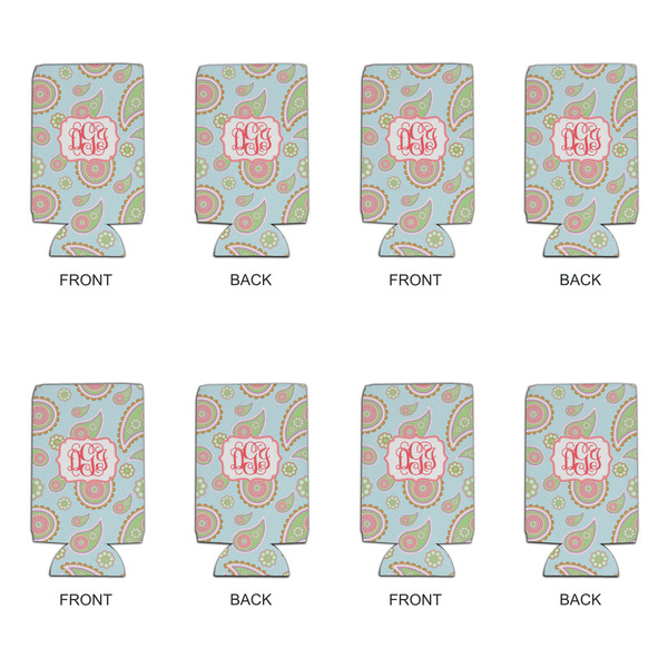 Blue Paisley 16oz Can Sleeve - Set of 4 - APPROVAL