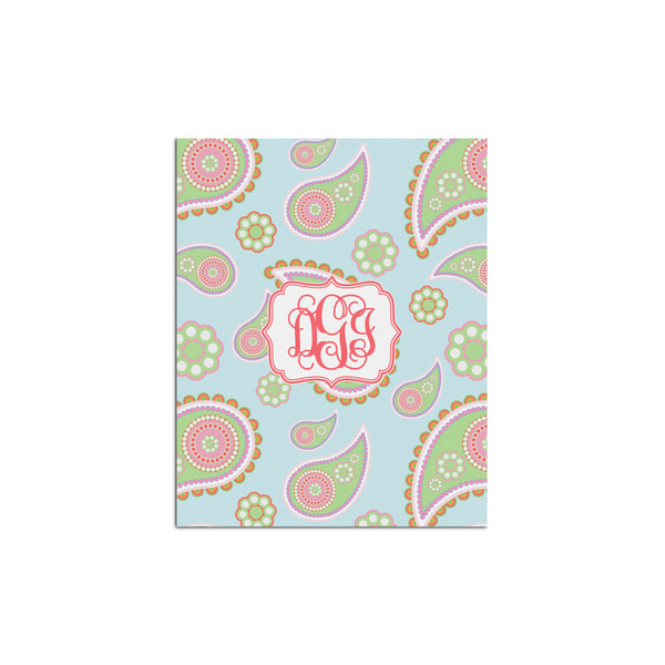 Custom Blue Paisley Posters - Matte - 16x20 (Personalized)
