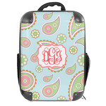 Blue Paisley Hard Shell Backpack (Personalized)