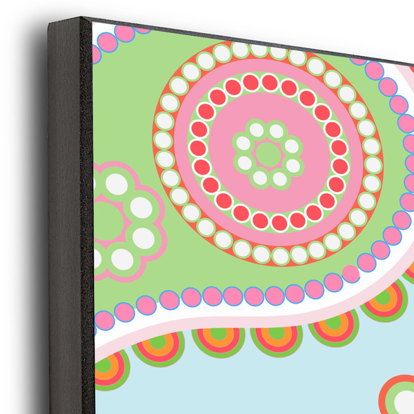 Blue Paisley 20x24 Wood Print - Closeup