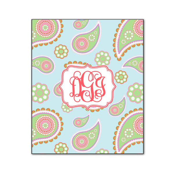 Blue Paisley 20x24 Wood Print - Front View