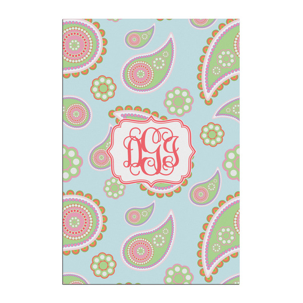 Custom Blue Paisley Posters - Matte - 20x30 (Personalized)