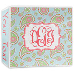 Blue Paisley 3-Ring Binder - 3 inch (Personalized)