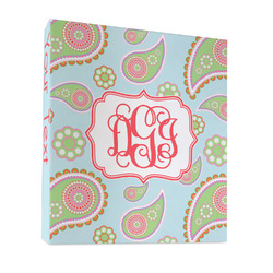 Blue Paisley 3 Ring Binder - Full Wrap - 1" (Personalized)